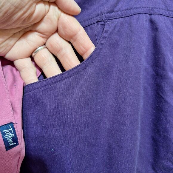 Womens Tafford Scrub Pants 4X Pink Purple Medical Pockets Lot Of 2 Uniform‎ Work - Picture 5 of 16